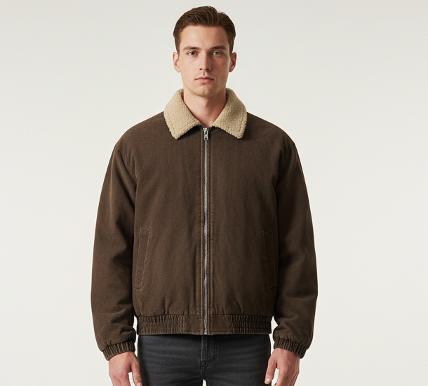 Men's Vintage Polar Fleece Jacket - Streetwear Style