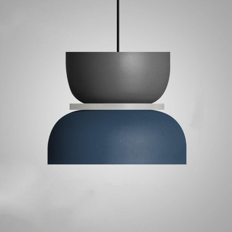 Nordic Metal LED Pendant Light Macaron Tiered Shade