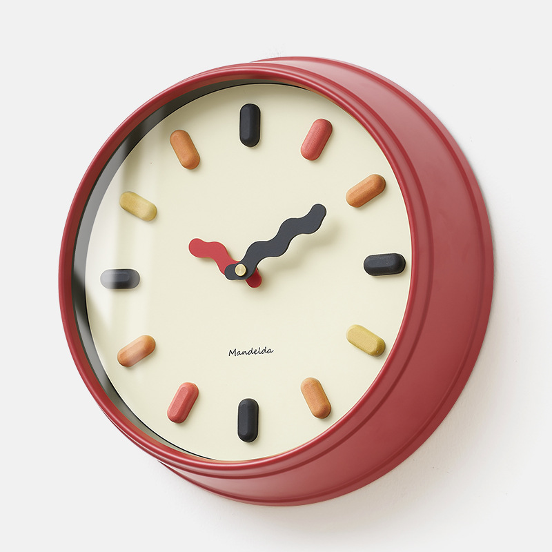 3D Nordic Wall Clock Silent Sweep for Living Room & Bedroom