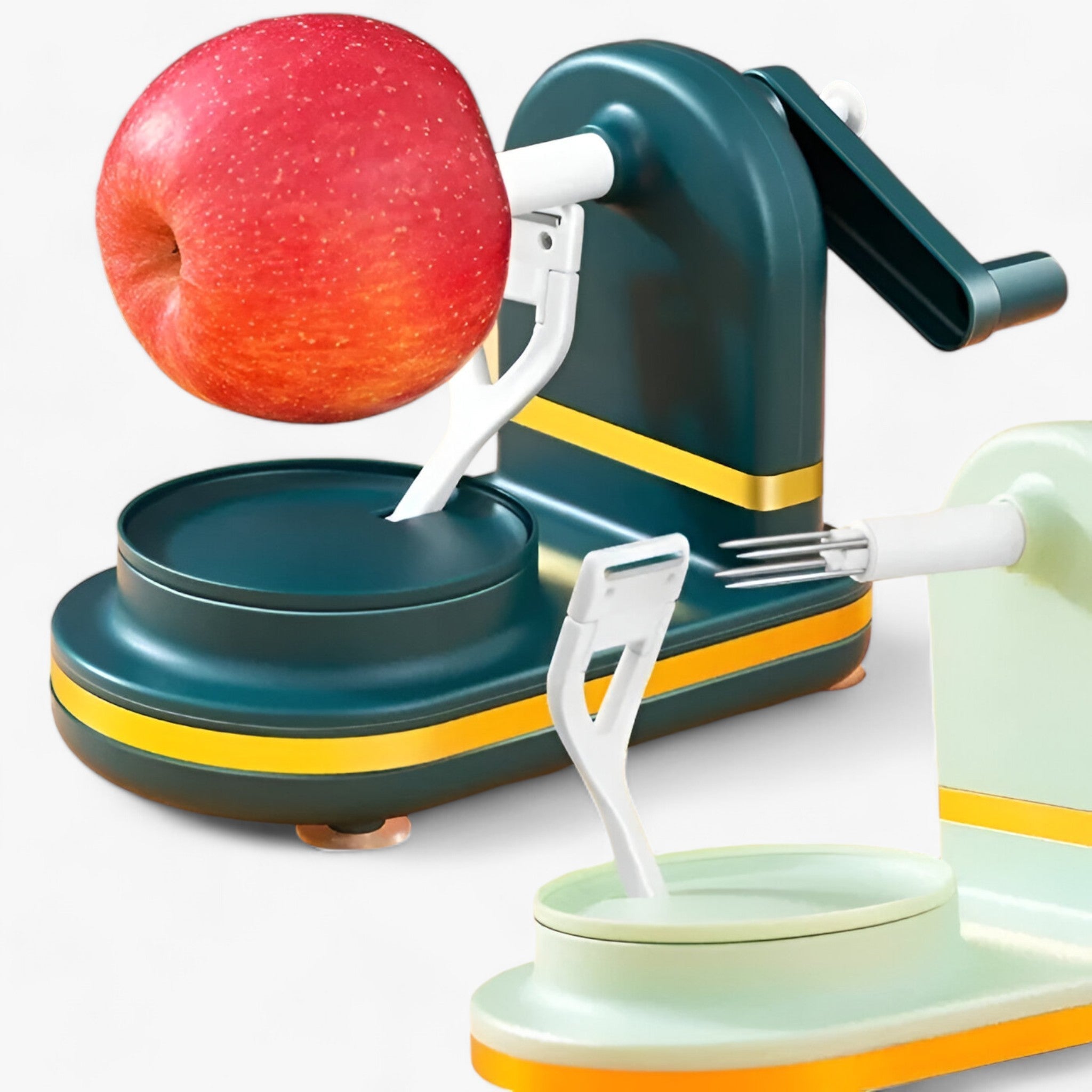 house & garden : Fruit Peeler - Quick and Easy Peeling in Dark green B van Vandaliamo