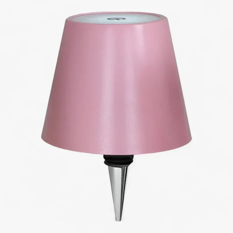 other : Wireless LED Lamp in the shape of a wine bottle - Portable, Rechargeable Decorative Lighting in Pink A van Vandaliamo