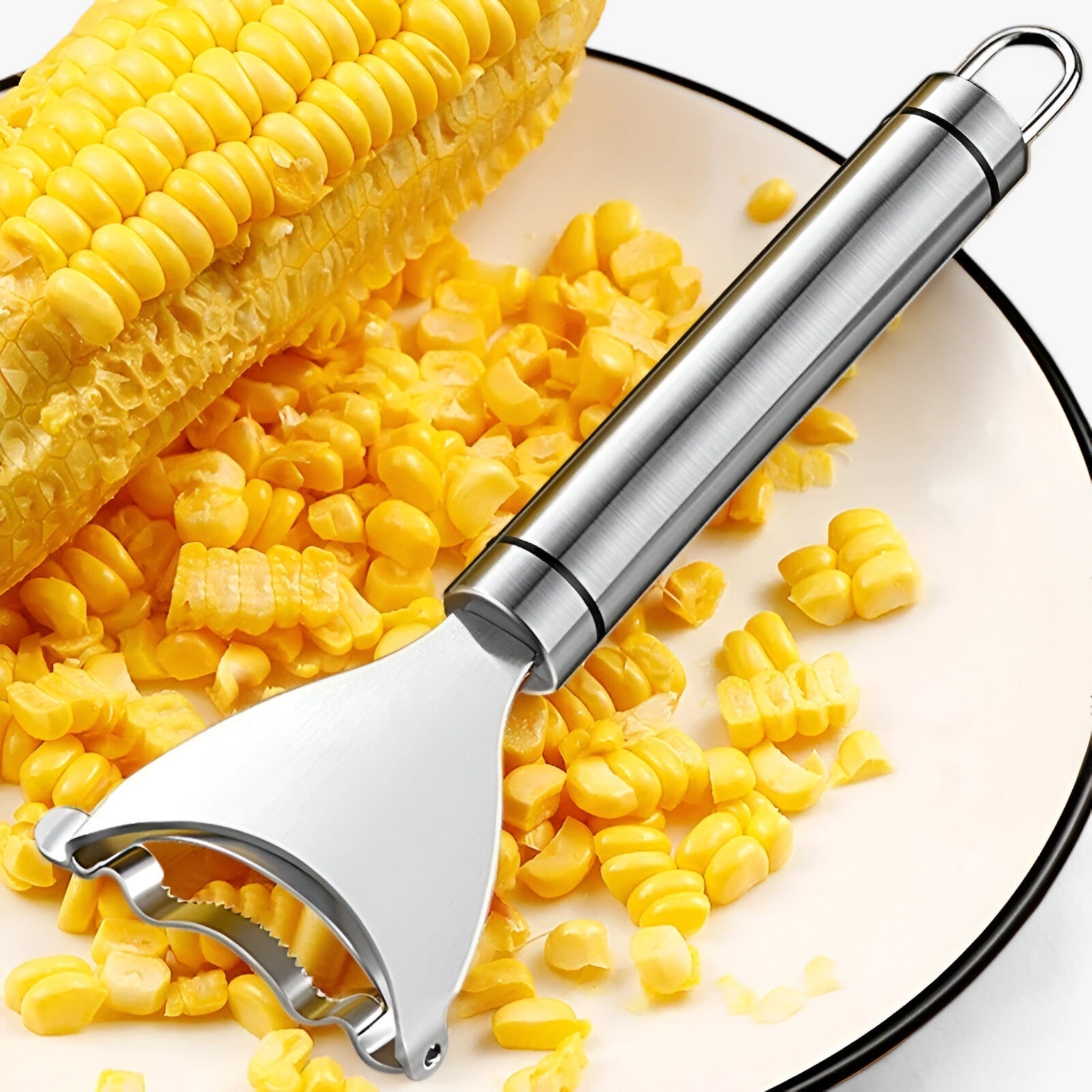 other : Stainless Steel Corn Stripper - Easy Corn Kernel Removal in van Vandaliamo