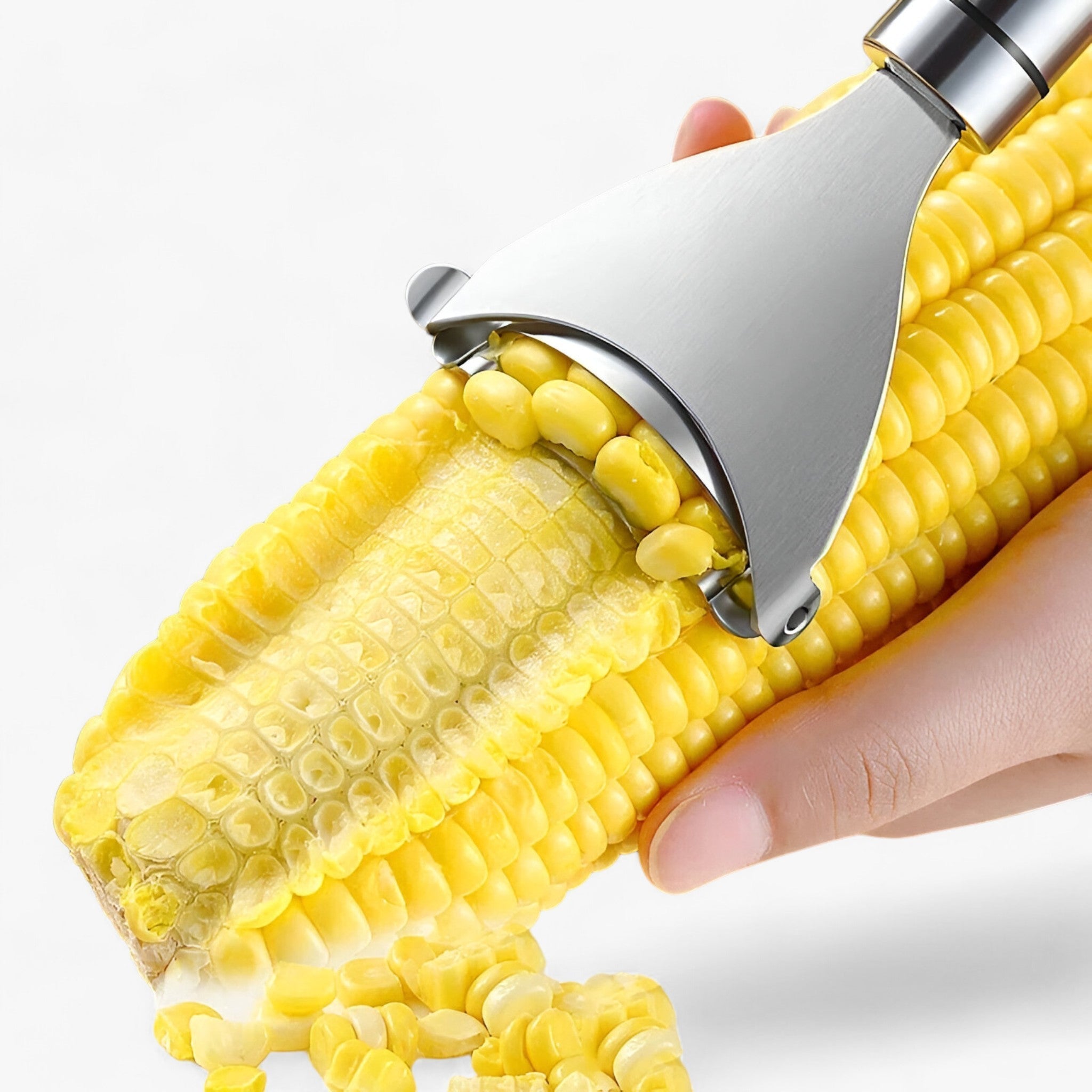 other : Stainless Steel Corn Stripper - Easy Corn Kernel Removal in 1ST van Vandaliamo