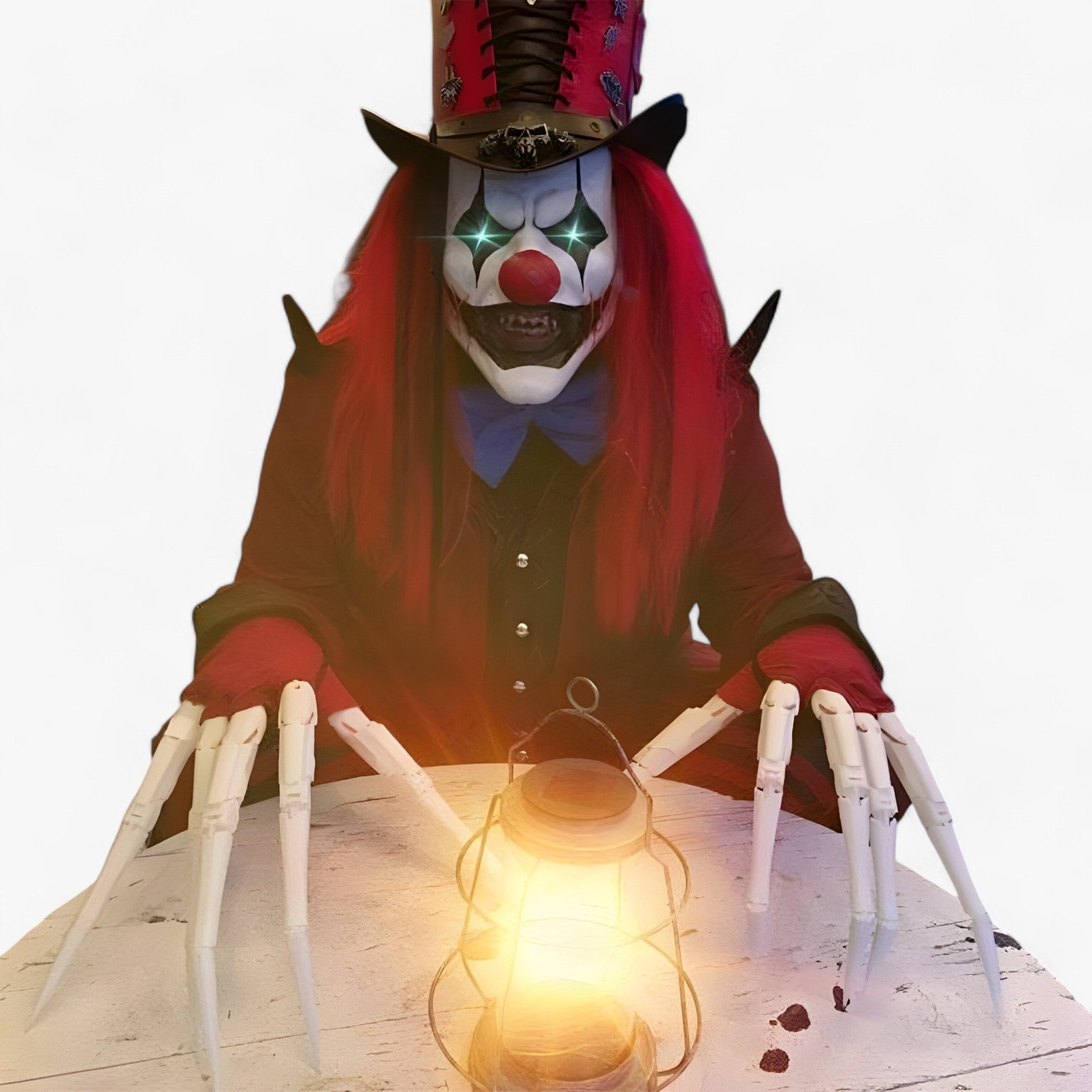 Costume Gloves : Gelede Skeletvingers - Realistische Horrorhandschoen - Zwarte Spinklauwen in van Pantino