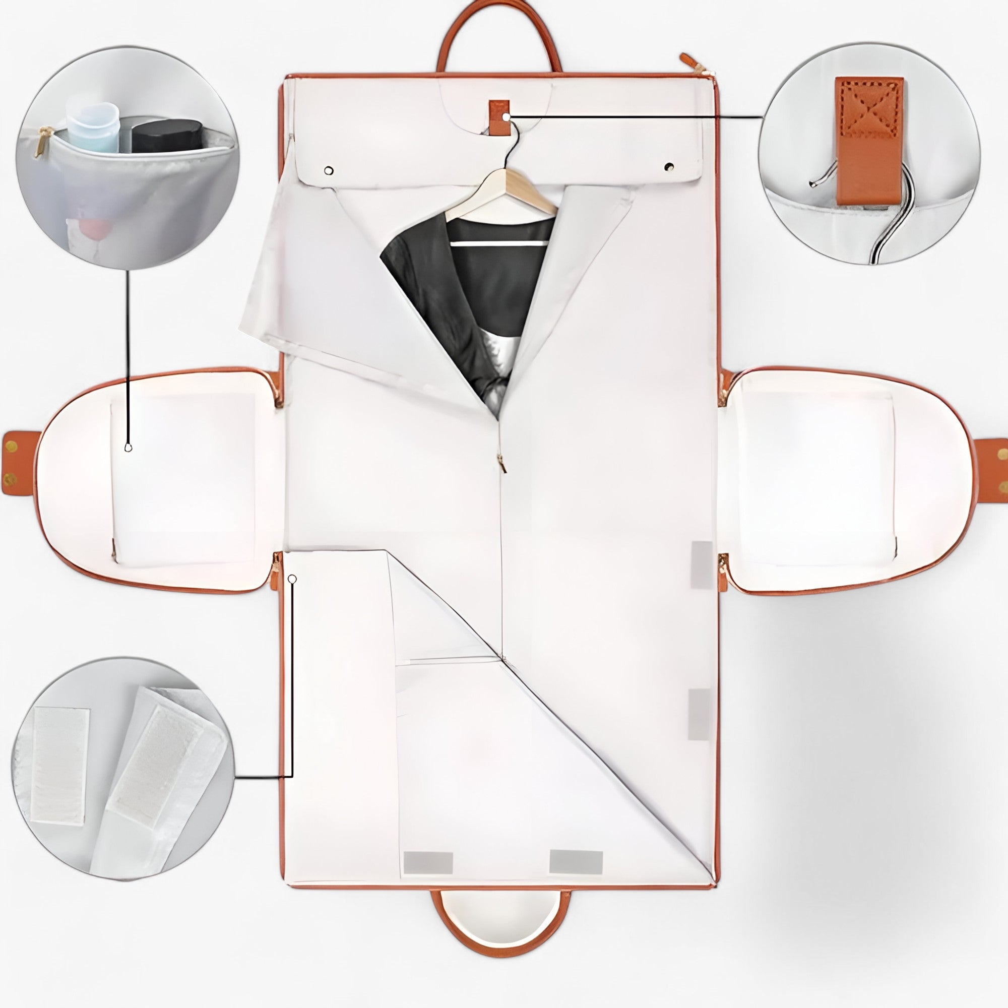 bags : Travel Bag Suitcase - Collapsible for extra storage space in van Vandaliamo