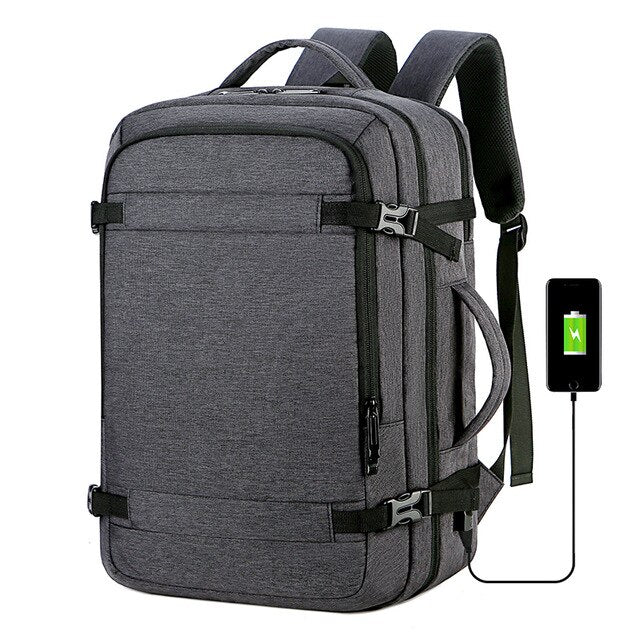 Men's Travel Laptop Backpack - Polyester