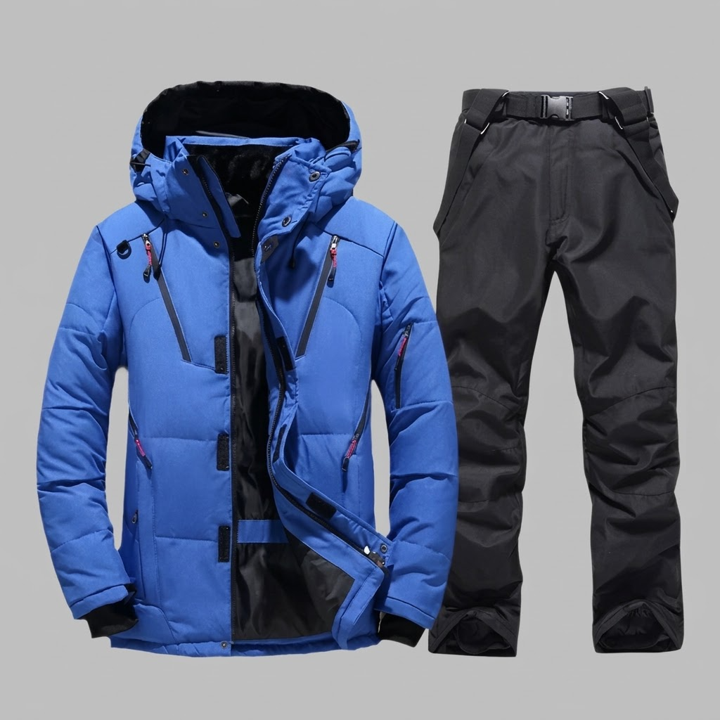 Outerwear : Men's Waterproof Warm Ski Suit - Insulated One-Piece in van Vanda Liamo