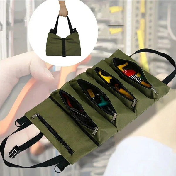 Garage & Vehicles : Roll-up tool bag for organizing tools in van Vandaliamo
