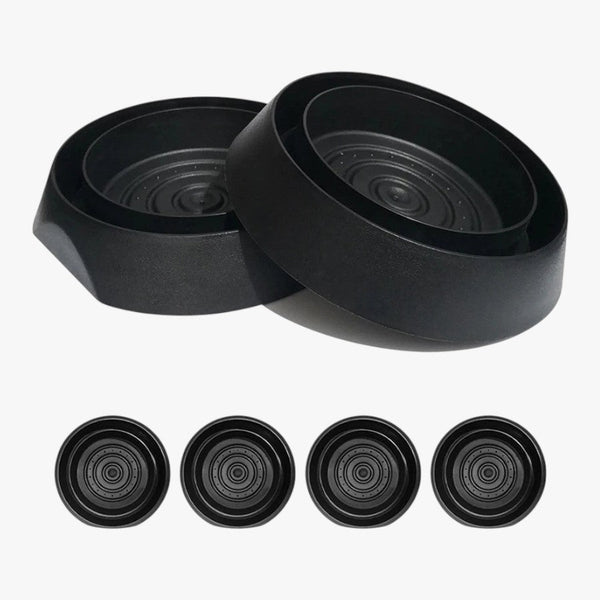 Roselva set of four black plastic bed bug interceptor traps for monitoring crawling insects under furniture legs