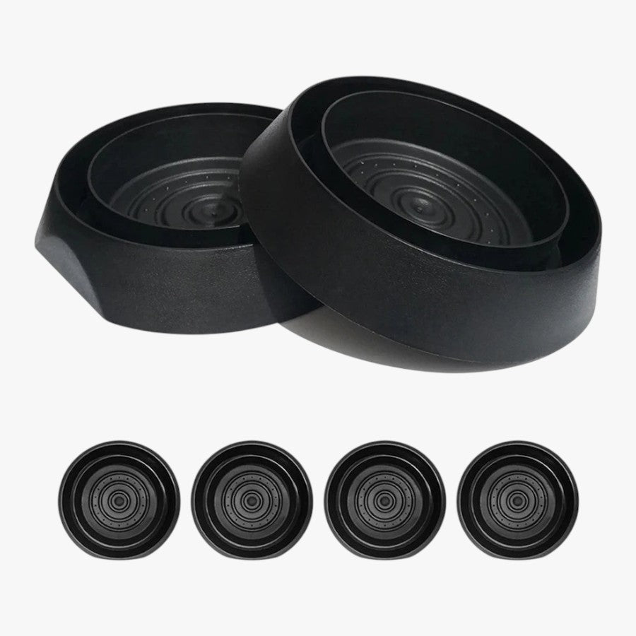 Roselva set of four black plastic bed bug interceptor traps for monitoring crawling insects under furniture legs