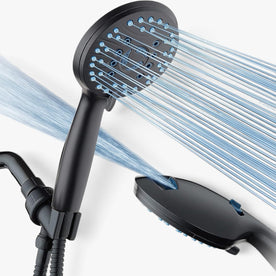 Tools & Hardware : 8-Setting High-Pressure Handheld Shower Head with Hose in Black van Vandaliamo
