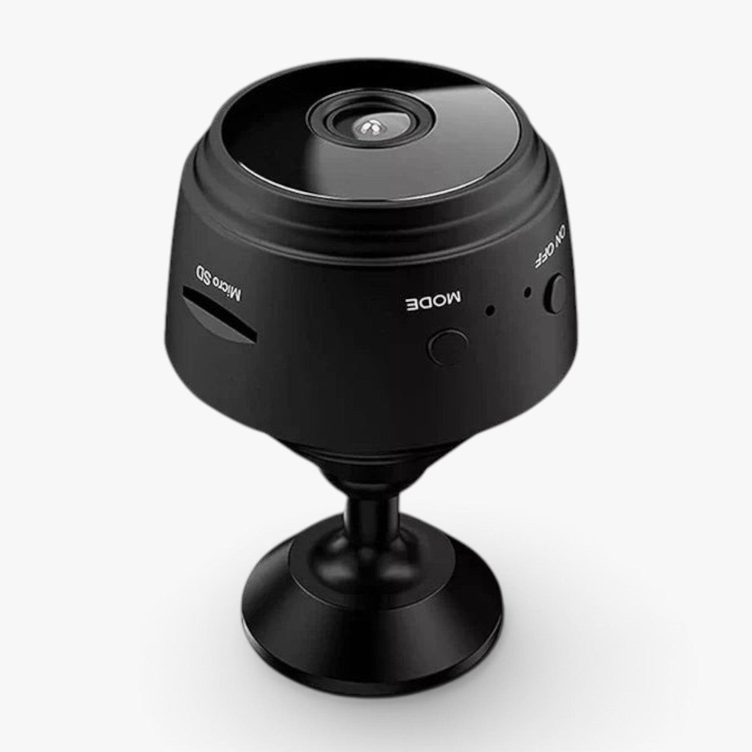 Roselva wireless waterproof backup camera with a black finish, rotating magnetic mount, and micro SD card slot.