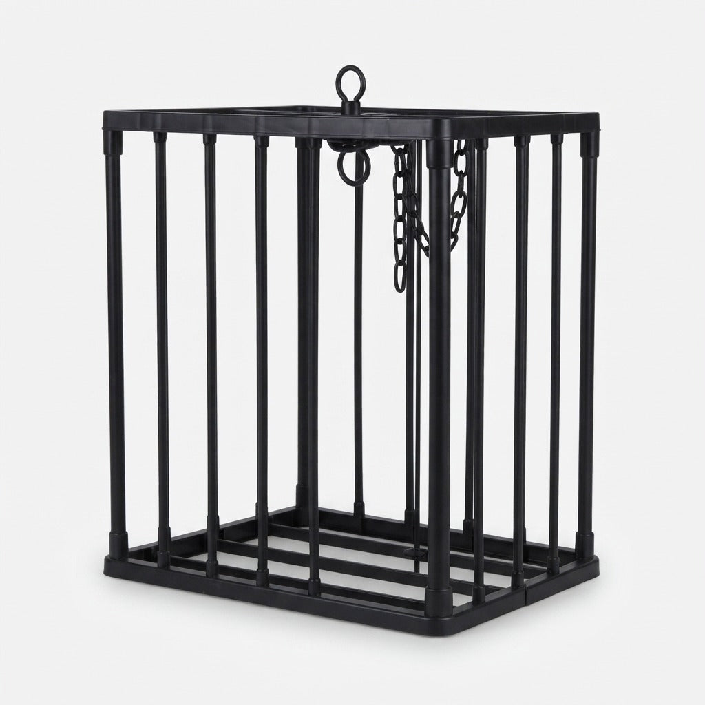 Skeleton Cage Decoration with Motion Sensor - Glowing Eyes and Sound