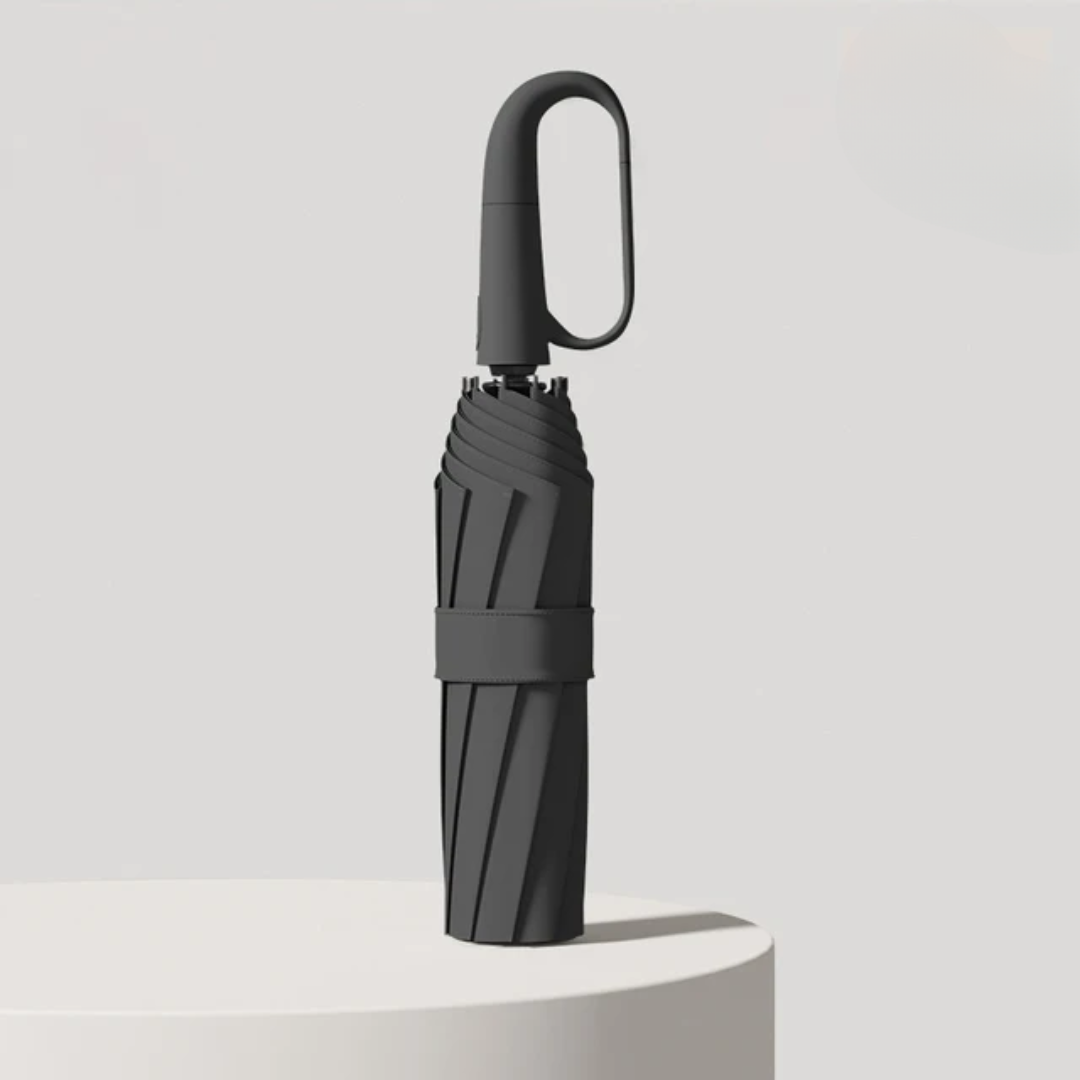 Umbrella : Storm-Resistant Windproof Umbrella in Black van Vandaliamo