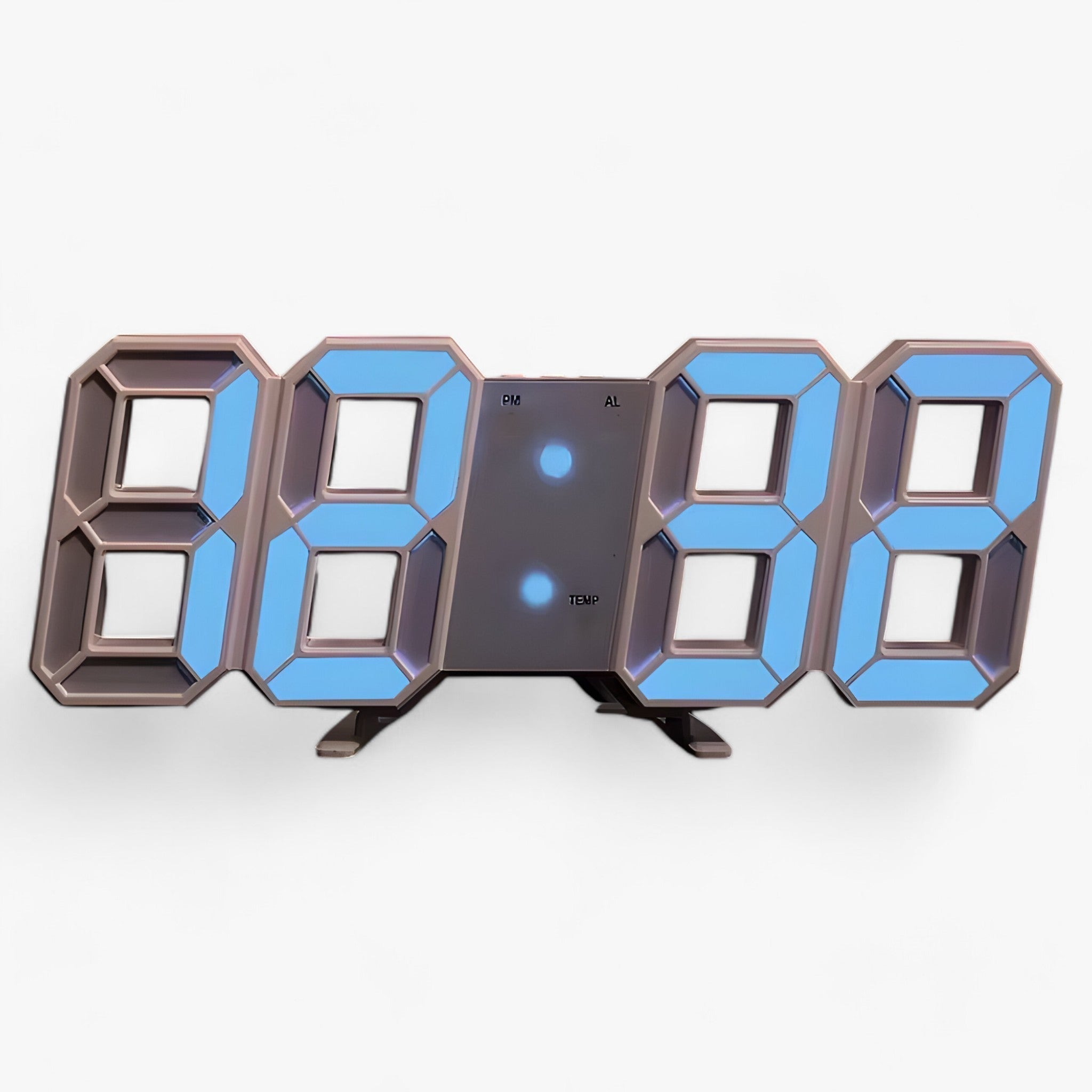 NordiClock | Vækkeur og digital ur - Multifunktionel elektronisk skærm - Hvid og blå - other - {{ product_tags }