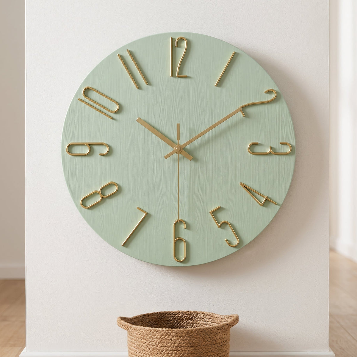 WireClock Modern Wall Clock for Living Room