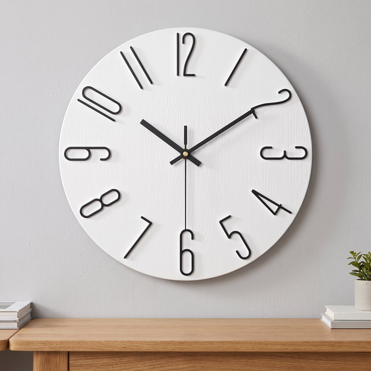 WireClock Modern Wall Clock for Living Room