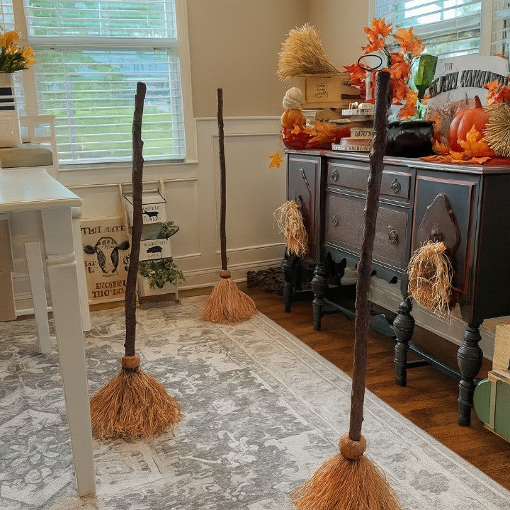 Floating Witch Broom - Sound and Motion Activated