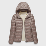 Women's Quilted Puffer Jacket with Hood