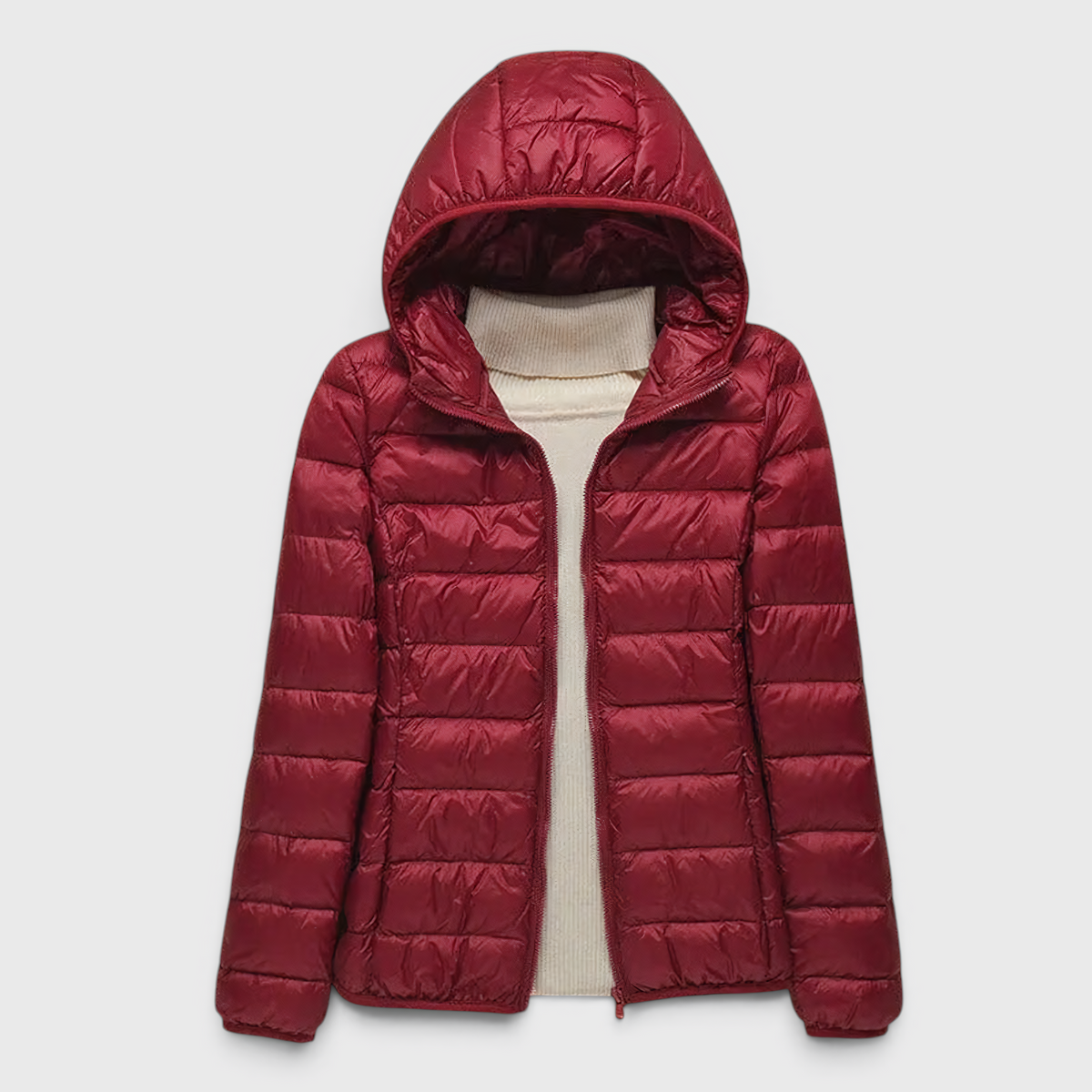 Fashion : Women's Quilted Puffer Jacket with Hood in van Vanda Liamo